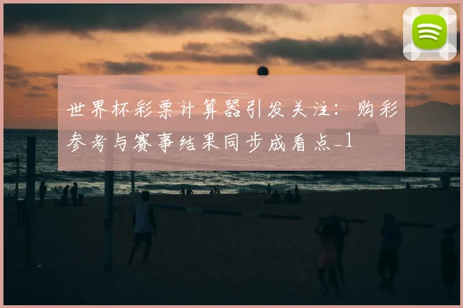 世界杯彩票计算器引发关注：购彩参考与赛事结果同步成看点_1